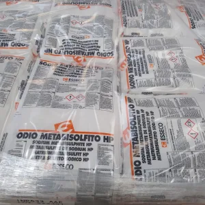 Phụ Gia Tẩy Trắng Sodium Metabisulfite (Ý) 25kg