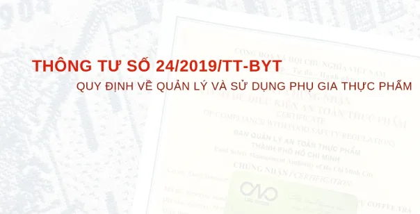 Thông tư 24 về phụ gia thực phẩm