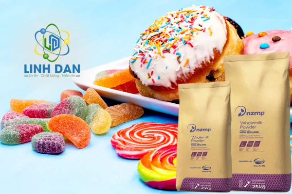 Sữa bột béo làm nguyên liệu bánh kẹo