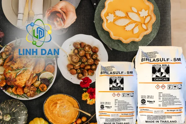 Sodium Metabisulfite dùng cho chế biến thực phẩm