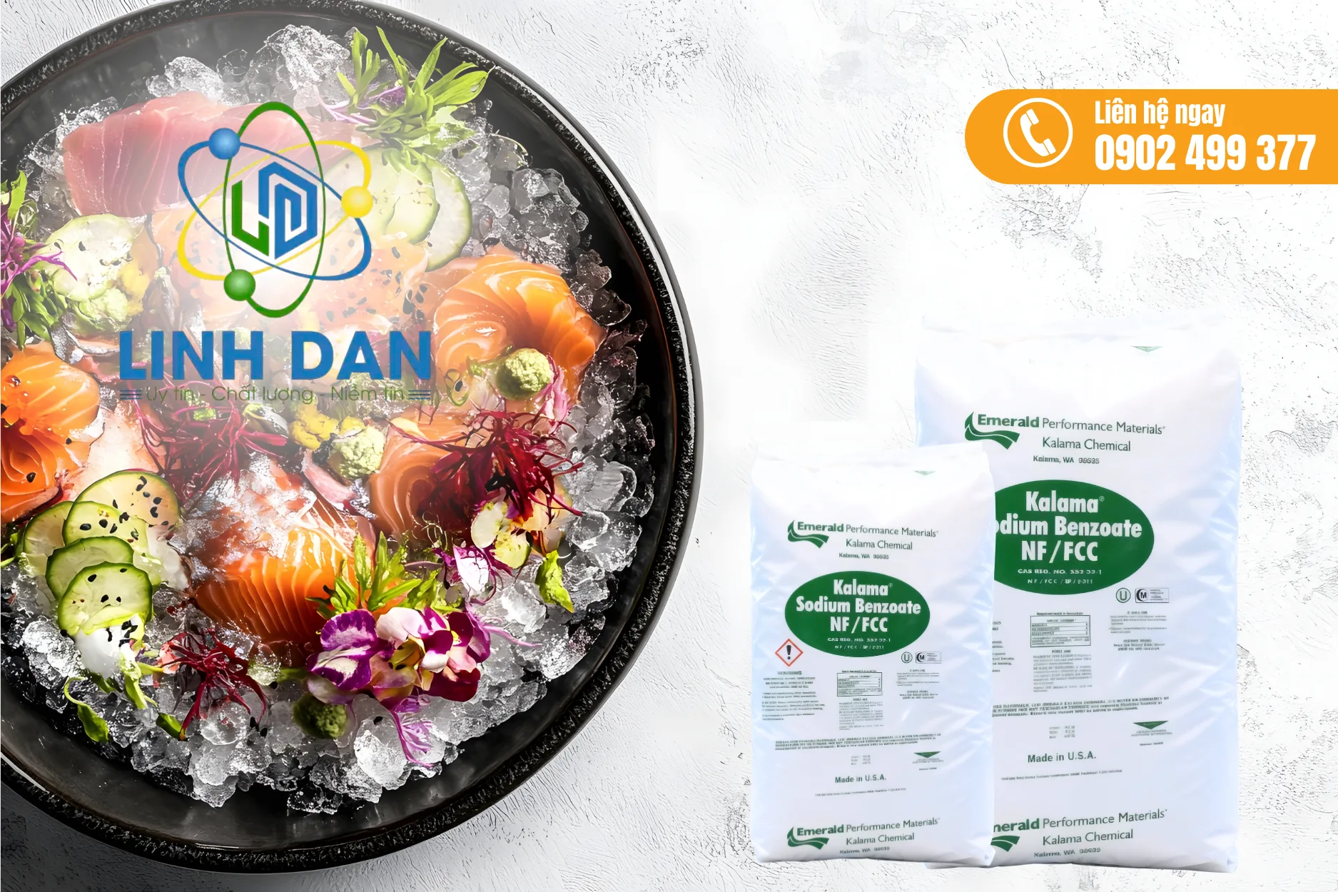 Sodium Benzoate E211 dạng hạt chất bảo quản thực phẩm