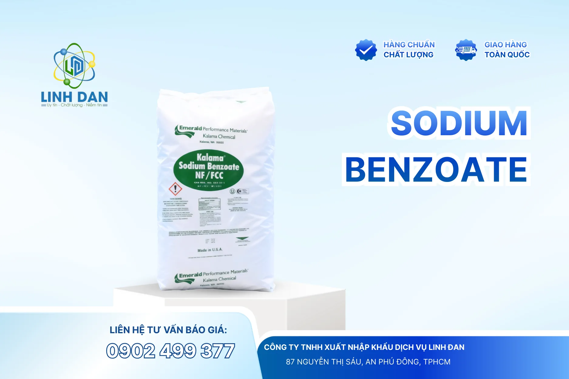 Sodium Benzoate E211: Đặc điểm, Tính chất và Ứng dụng trong ngành thực phẩm