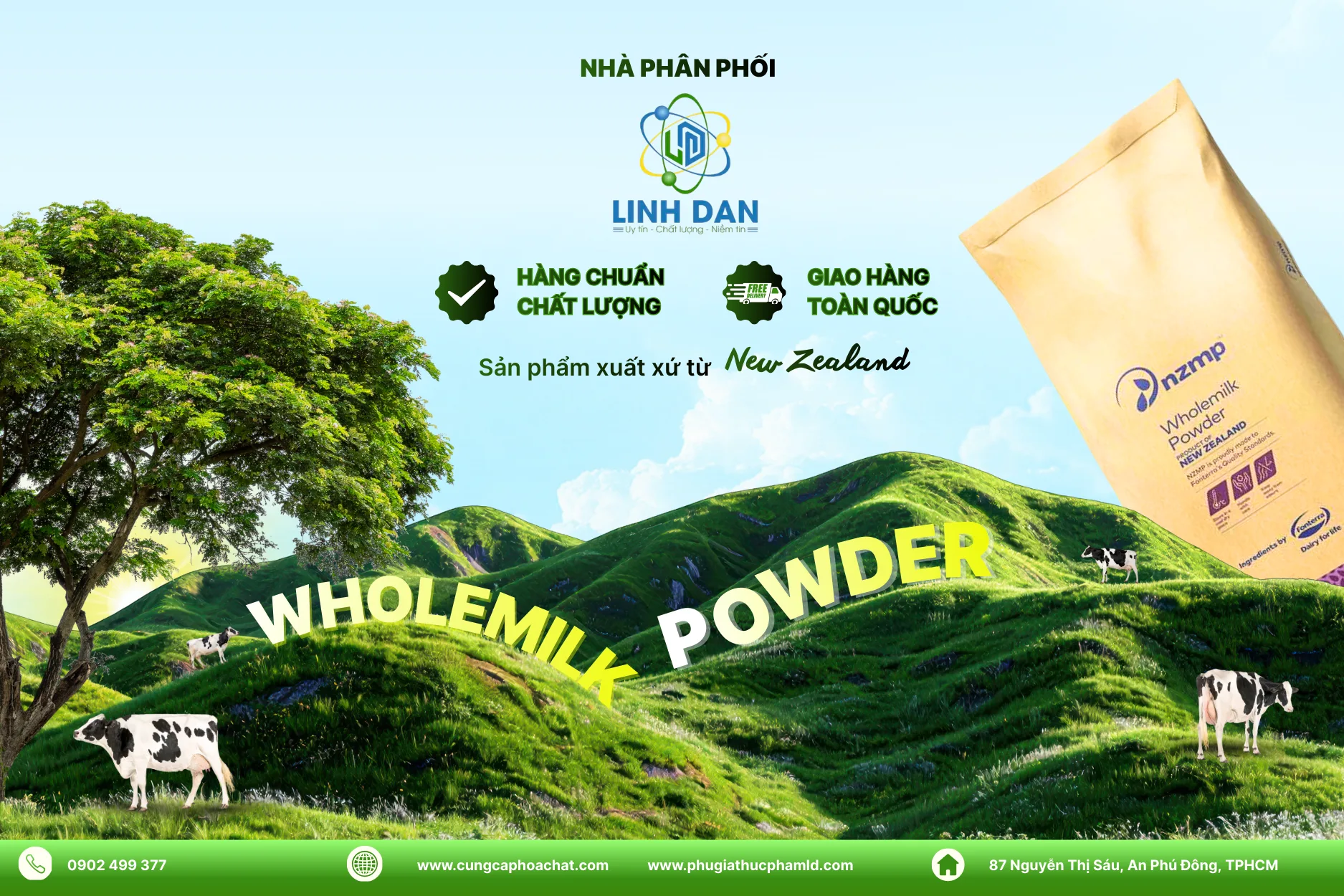 Sữa bột béo New Zealand