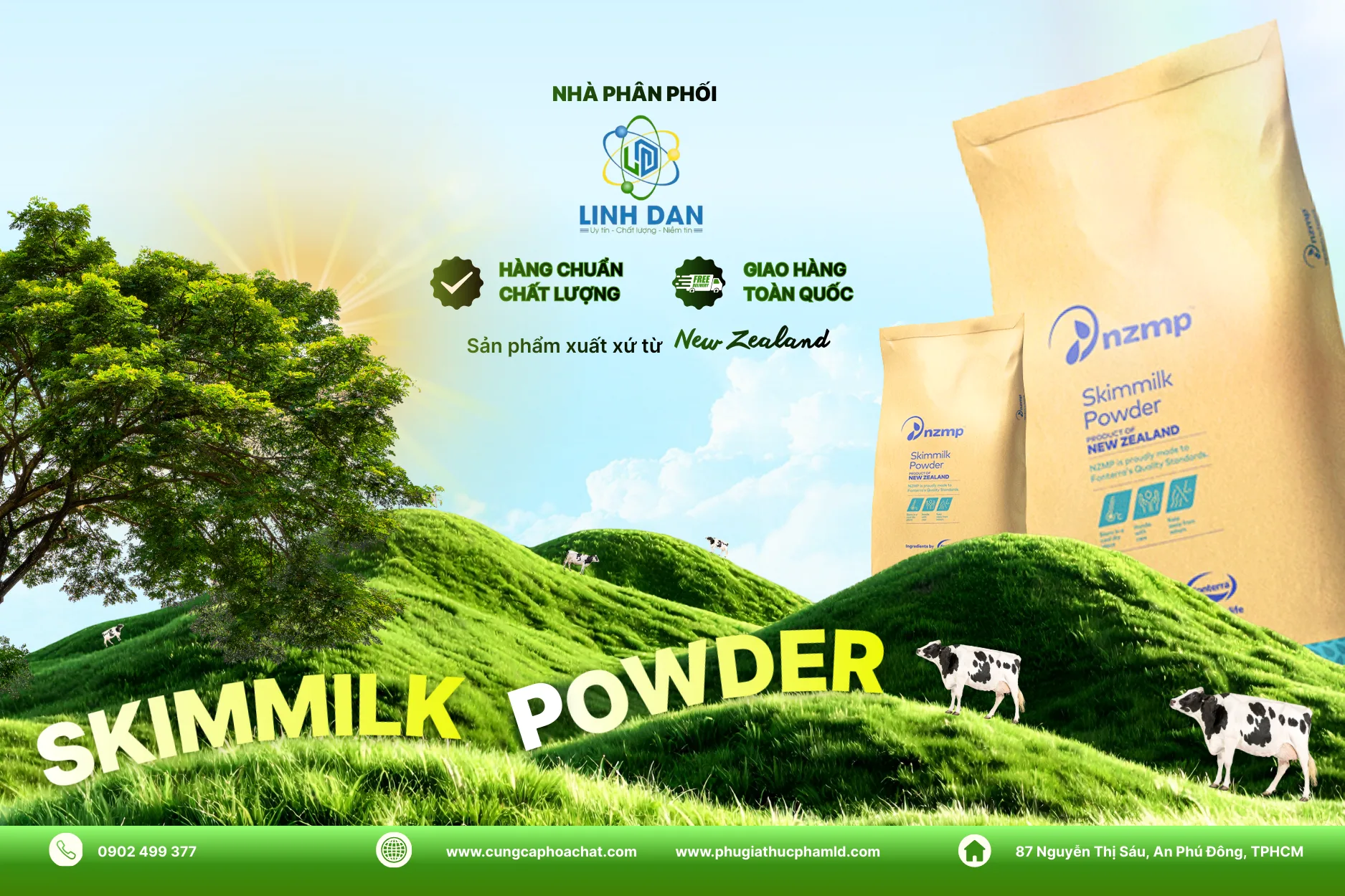 Sữa bột gầy New Zealand