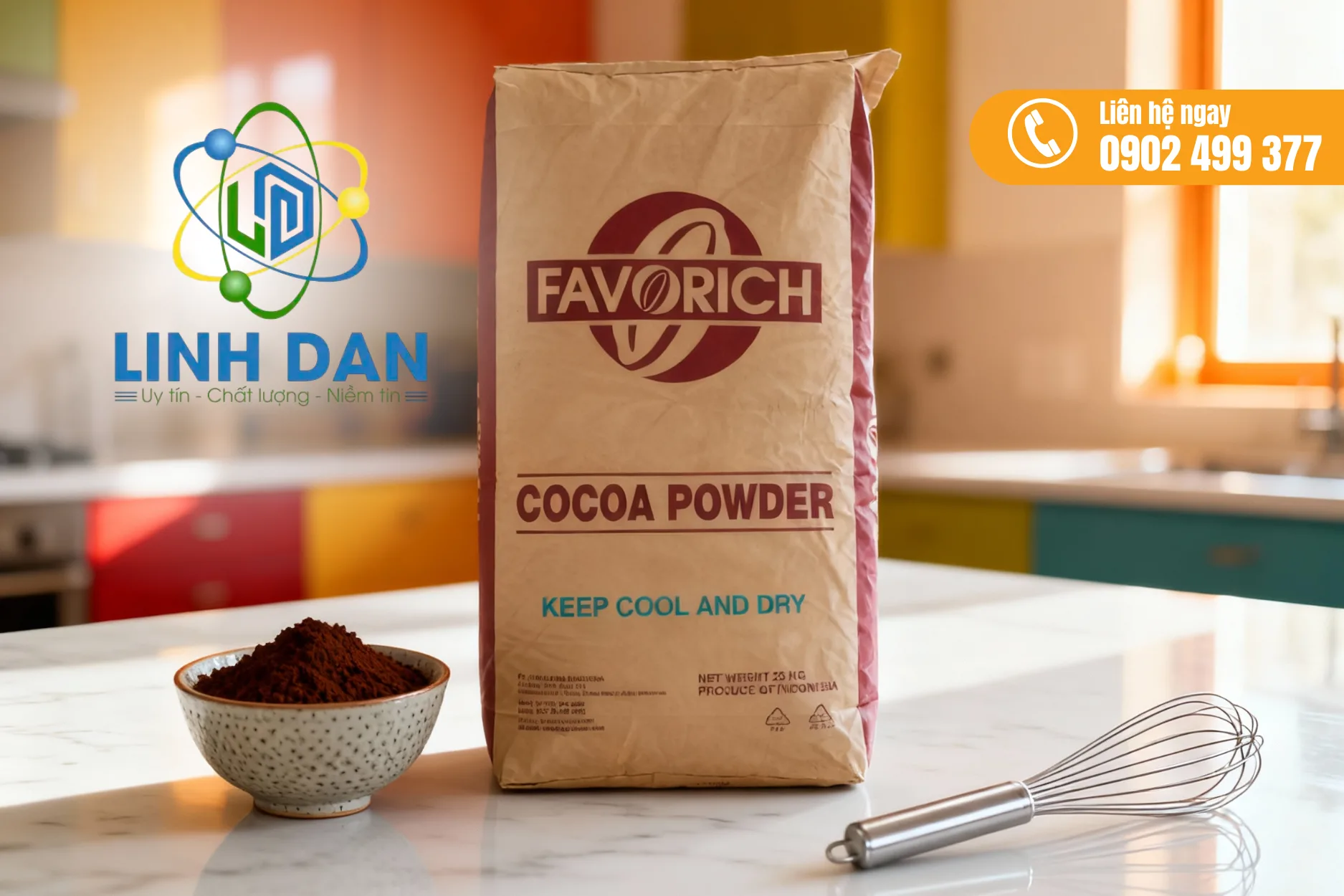 Bột cacao Favorich giao hàng toàn quốc