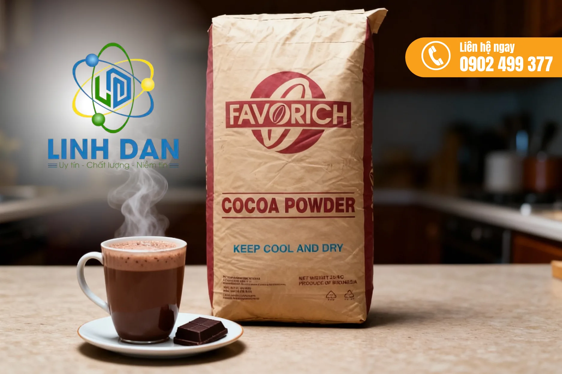 Bột cacao Favorich tại TPHCM