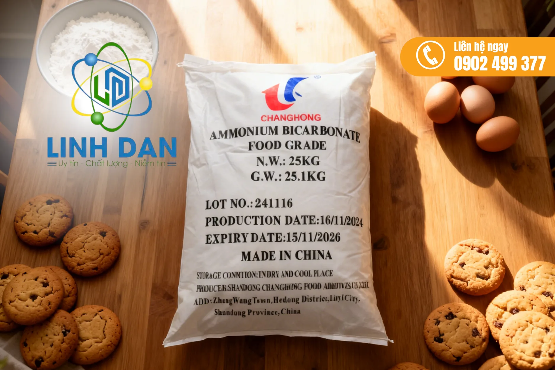 Bột khai Trung Quốc giá tốt TPHCM