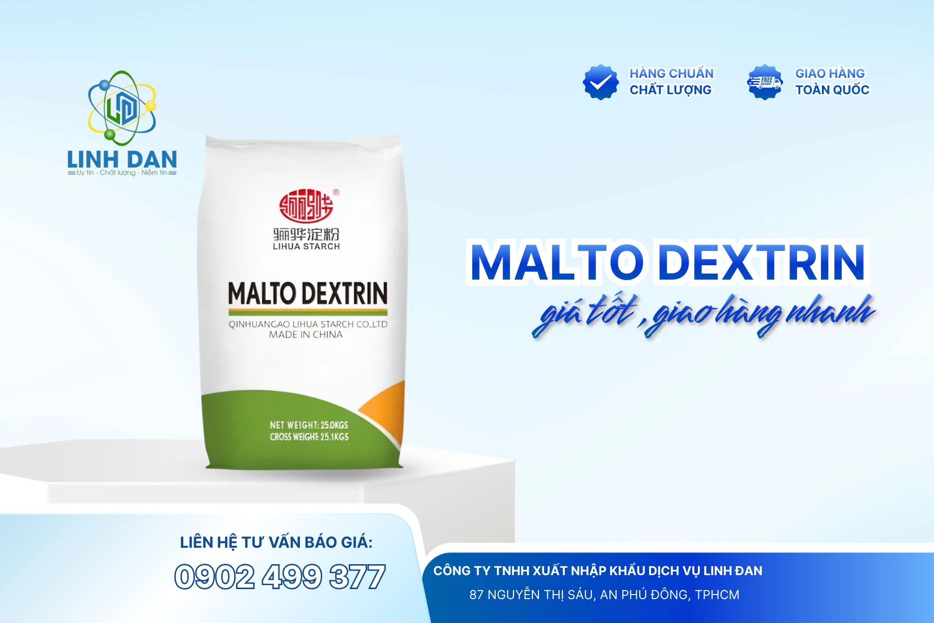 Maltodextrin giá tốt TPHCM