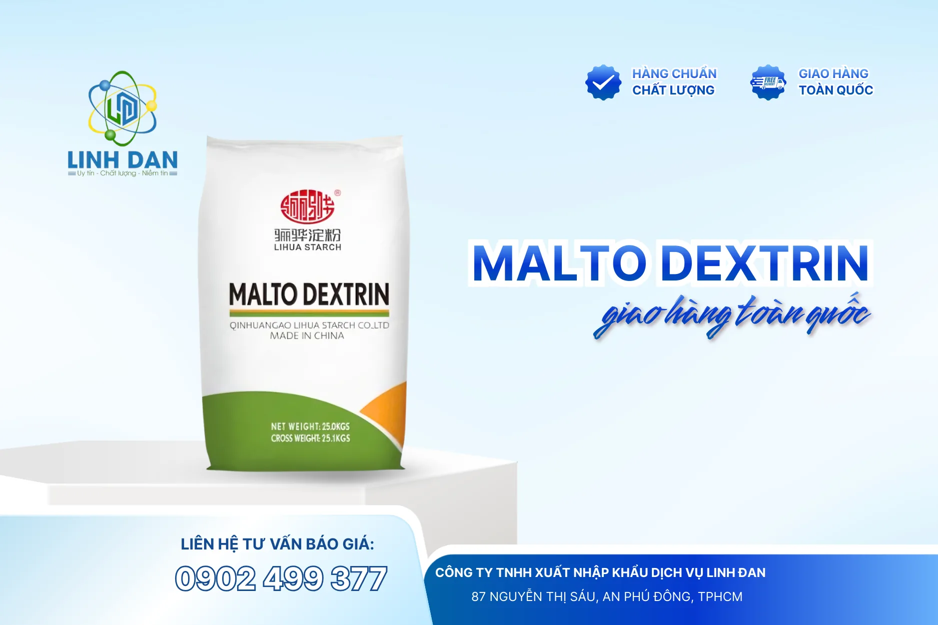 Maltodextrin giao hàng toàn quốc