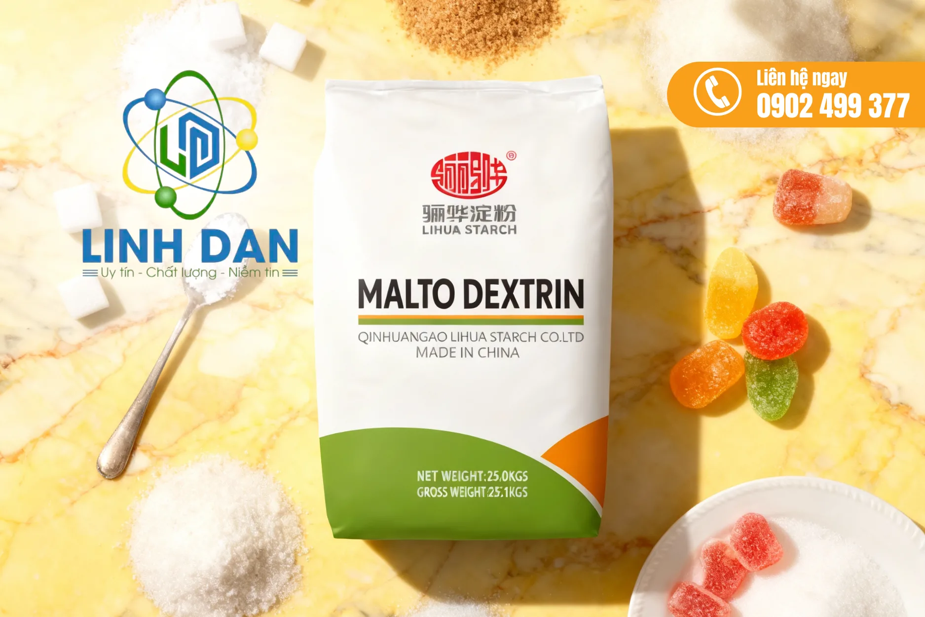 Maltodextrin nguyên liệu làm bánh và kẹo