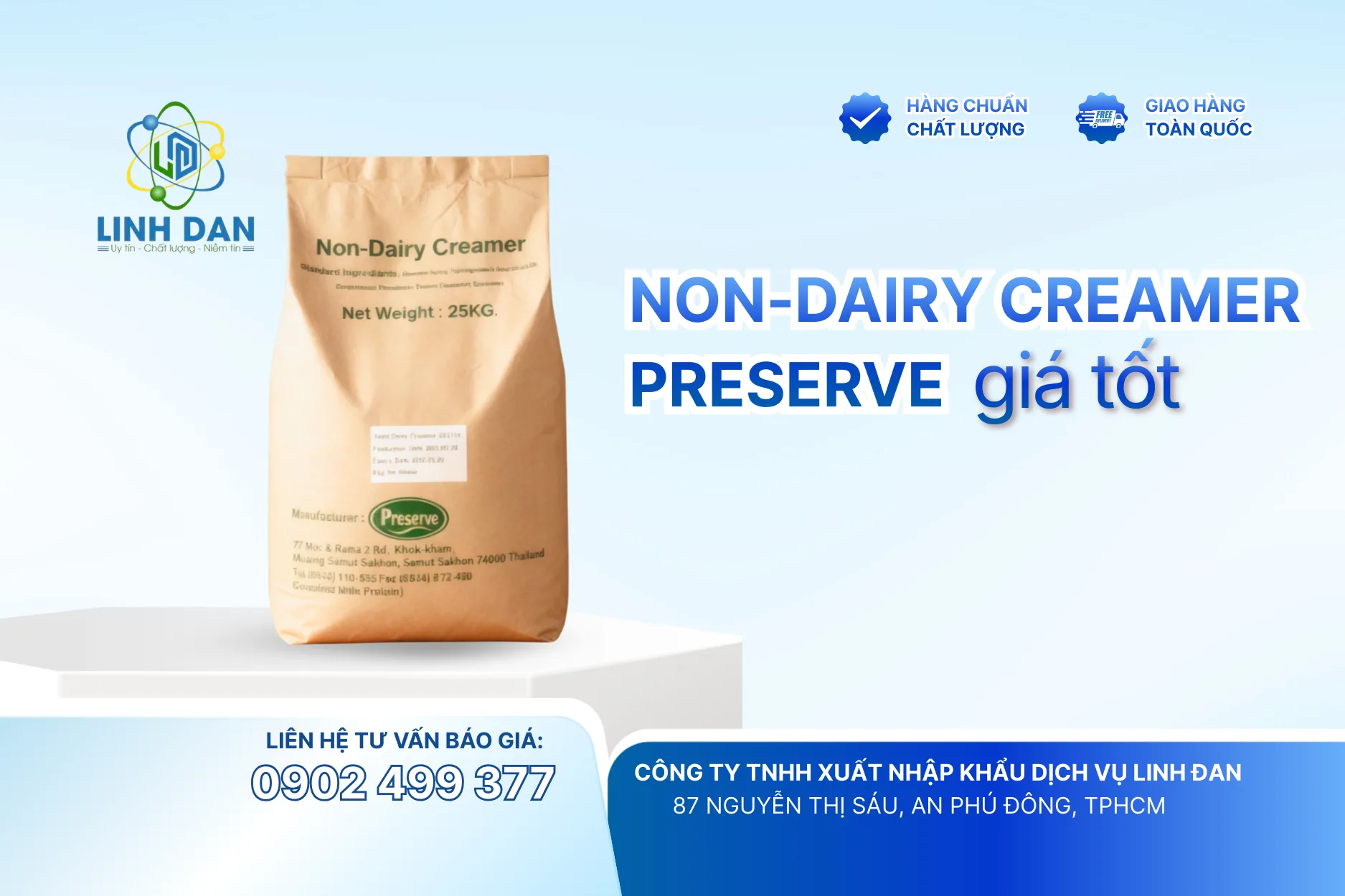 Bột Kem Không Sữa Preserve Giá Tốt: Lựa Chọn Tuyệt Vời Cho Thức Uống Ngon