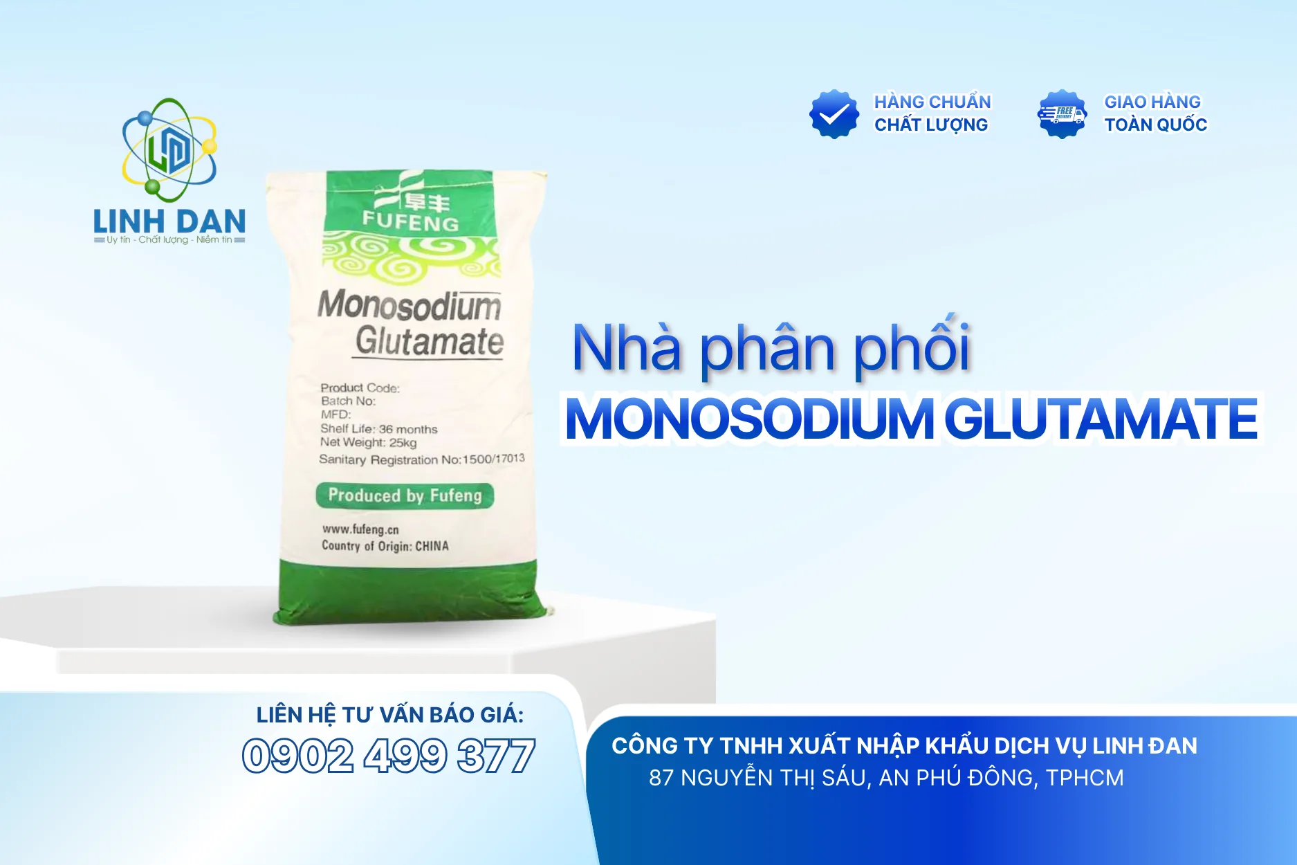Nhà Phân Phối Chất Điều Vị Monosodium Glutamate