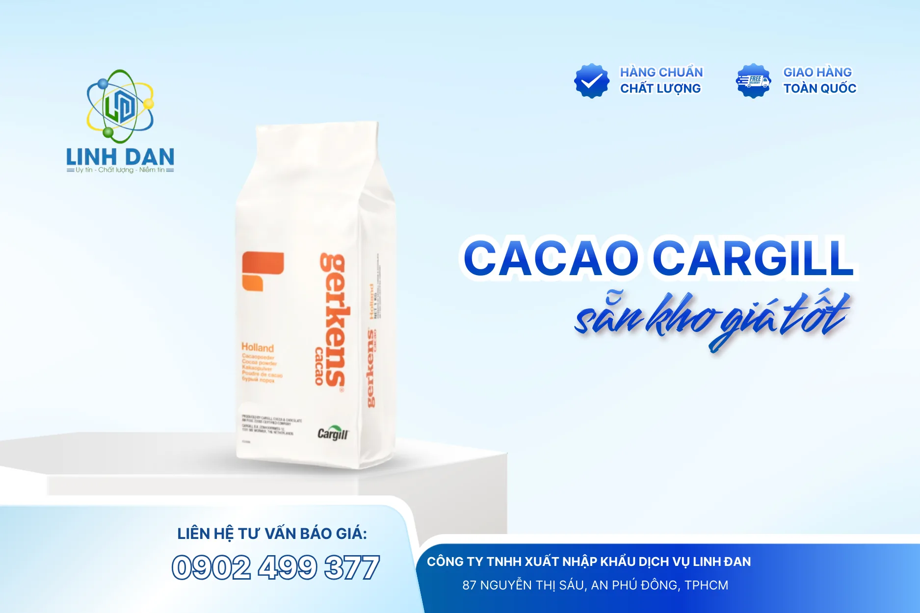 Bột Cacao Cargill Sẵn Kho Giá Tốt