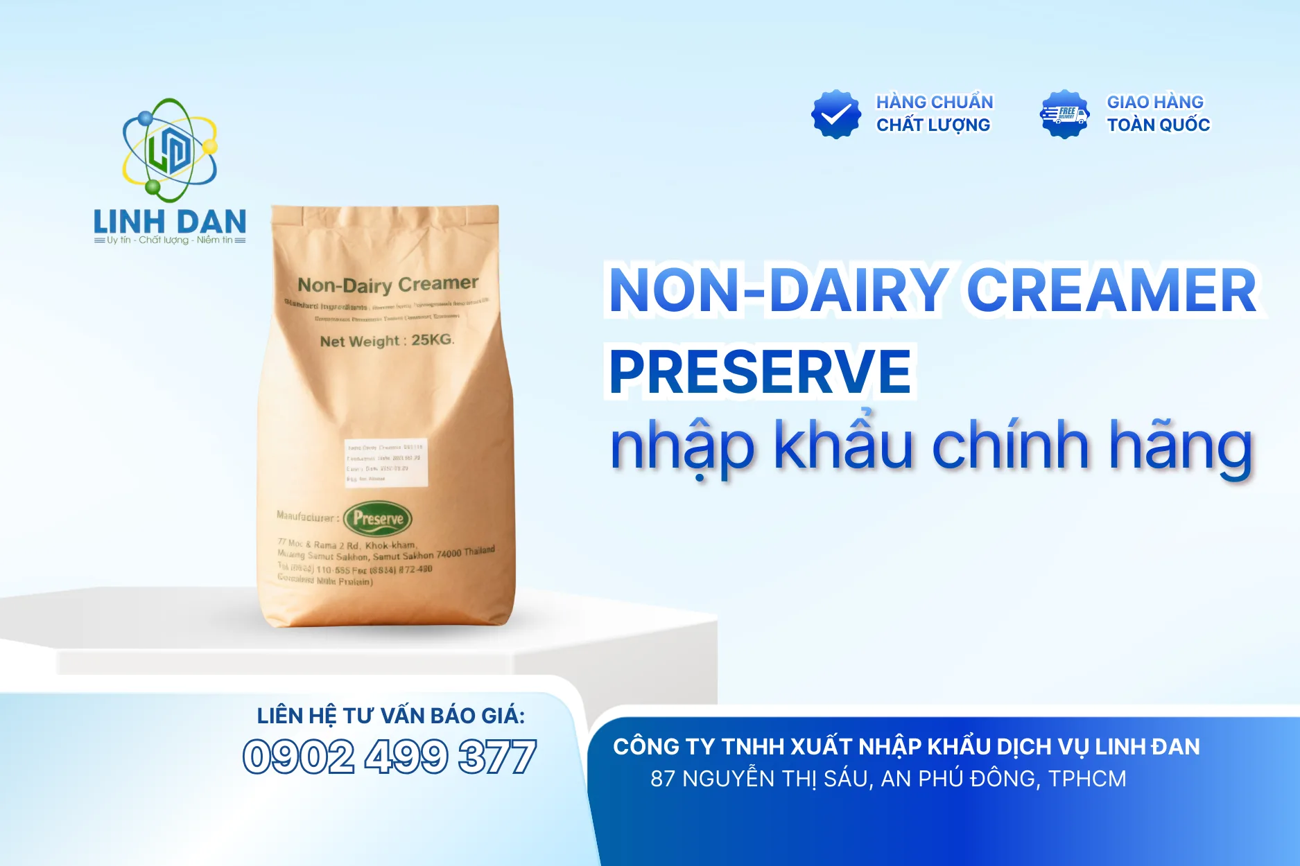 Bột Kem Béo Thái Lan Nhập Khẩu Chính Hãng: Lựa Chọn Hoàn Hảo Cho Món Ngon
