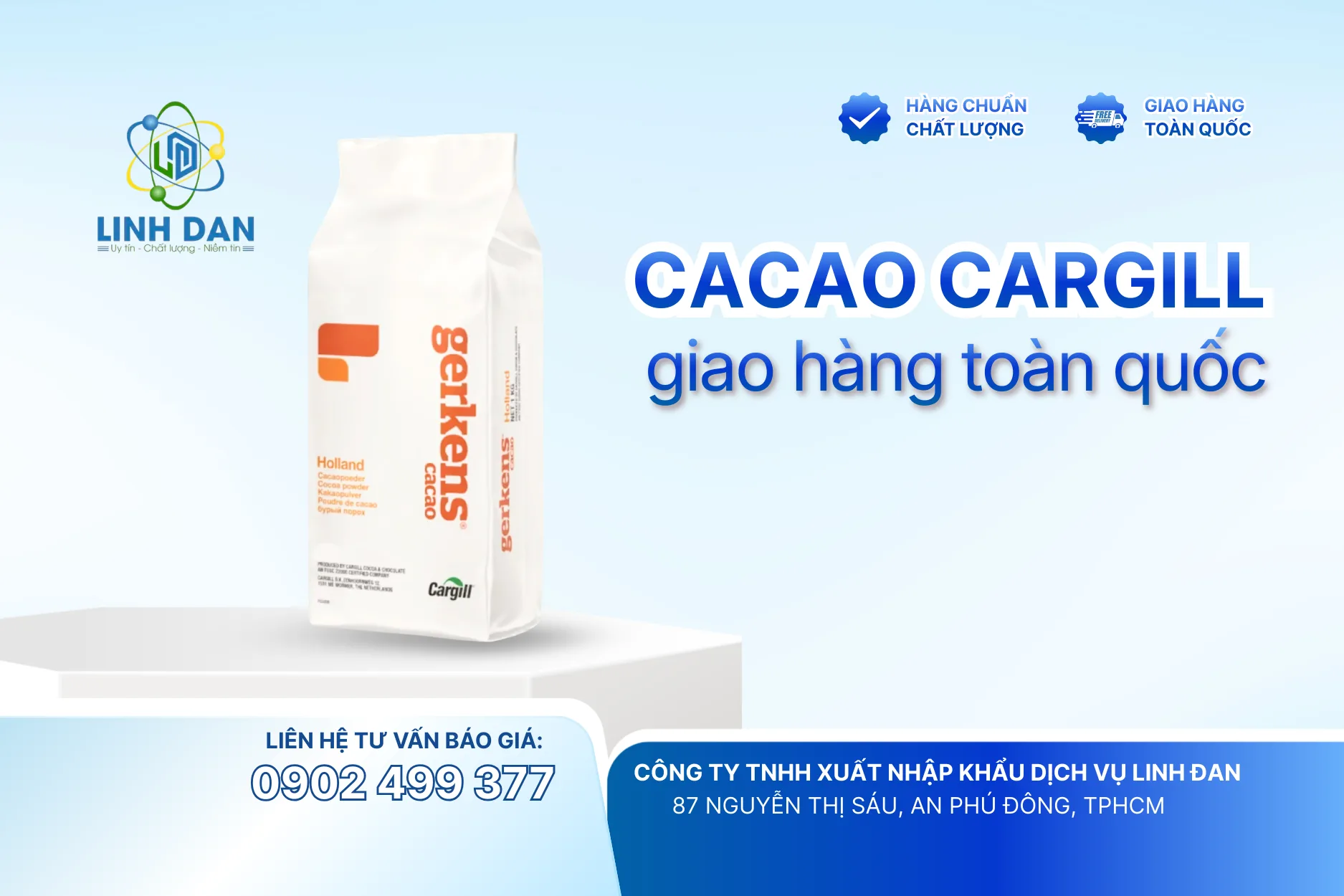 Cacao Cargill Giao Hàng Toàn Quốc