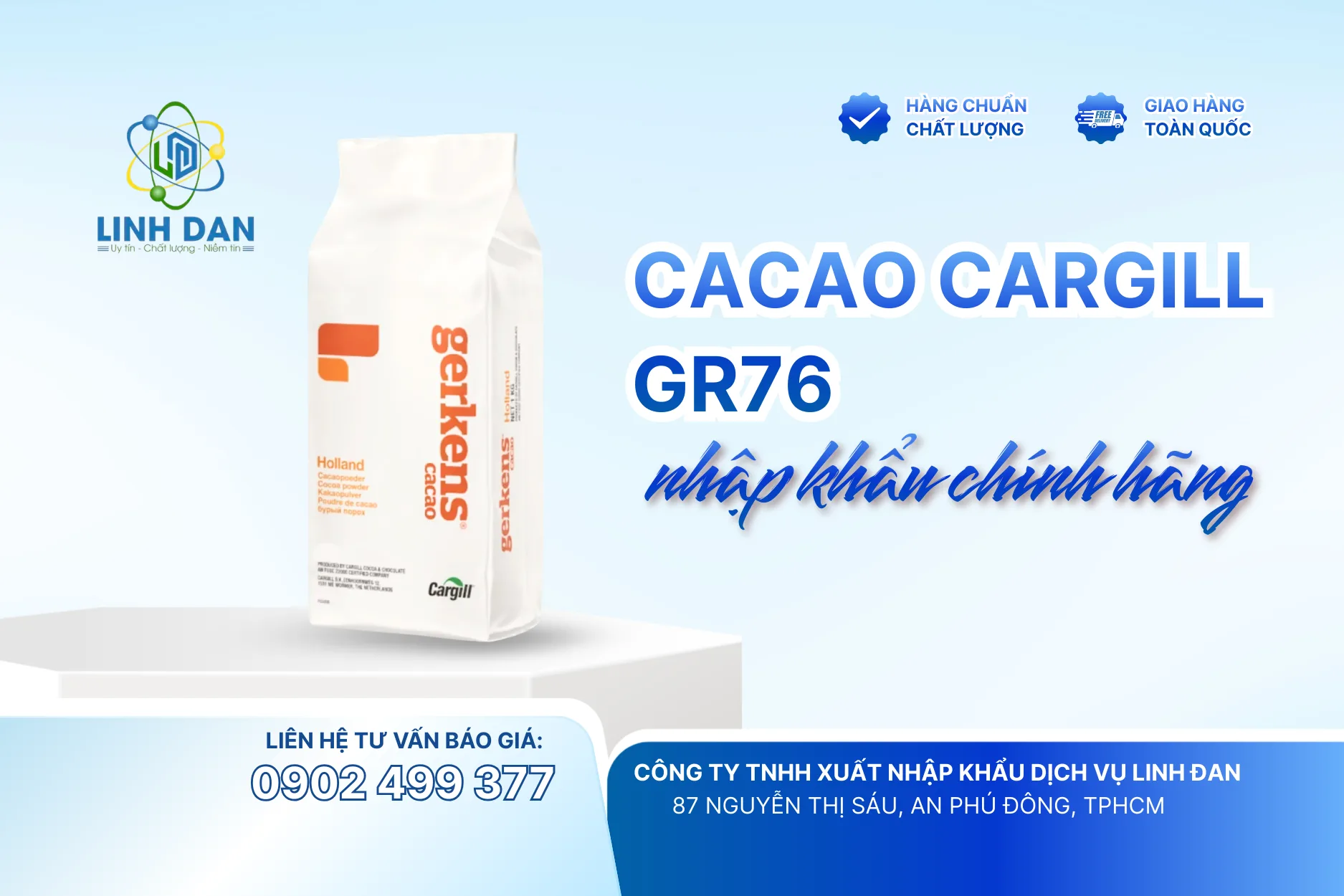 Cacao Cargill GR76 Nhập Khẩu Chính Hãng: Lựa Chọn Tuyệt Vời Cho Món Ăn và Đồ Uống