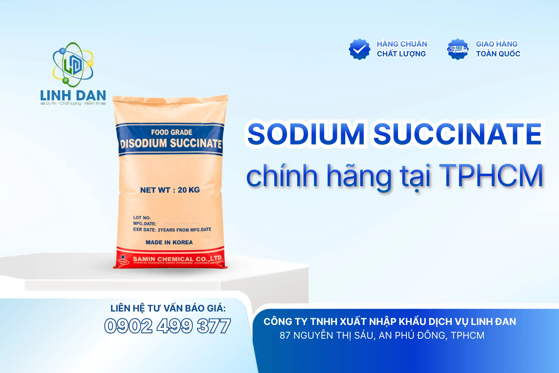 Sodium Succinate Chính Hãng Tại TPHCM