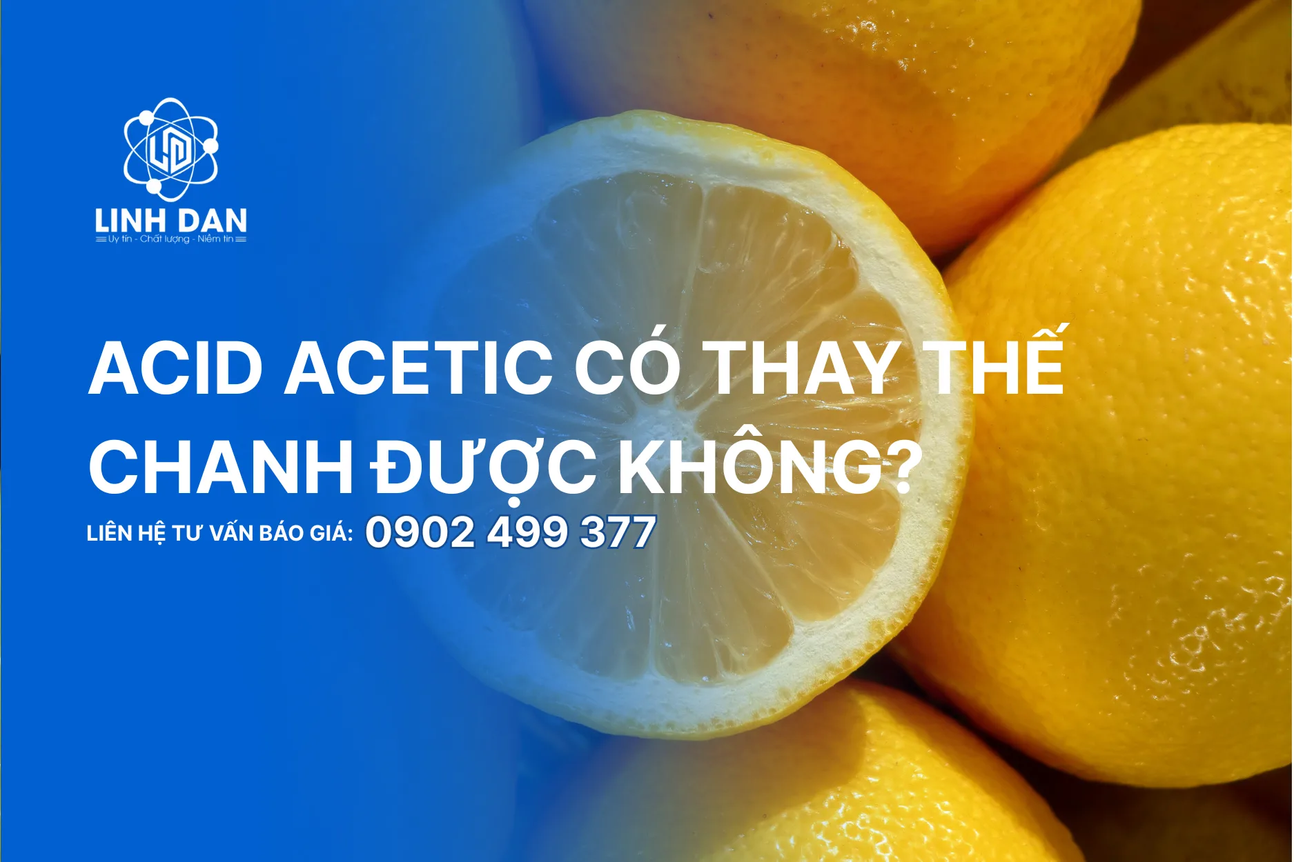 Acid Acetic có thay thế chanh được không?