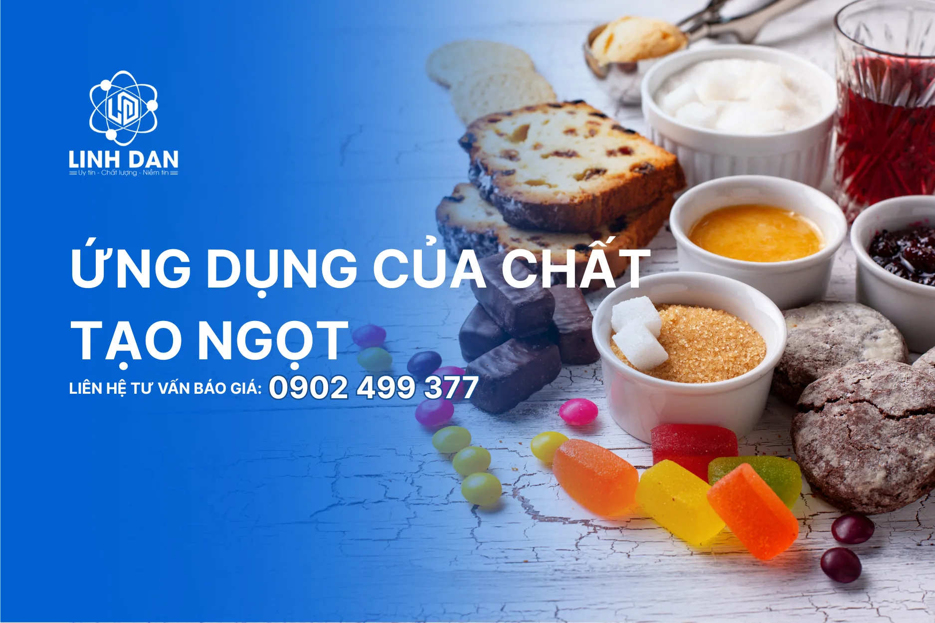 Ứng dụng của chất tạo ngọt trong sản xuất – Giải pháp tối ưu vị ngọt & chi phí cho doanh nghiệp