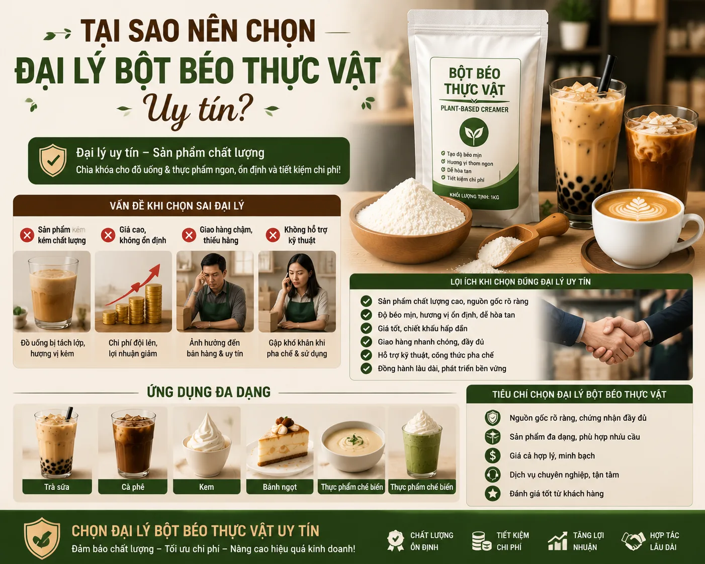 Đại Lý Bột Béo Thực Vật TPHCM 