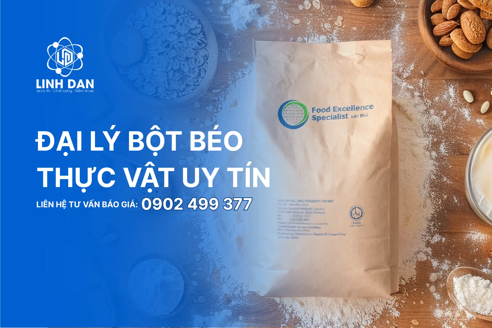 Đại Lý Bột Béo Thực Vật Uy Tín