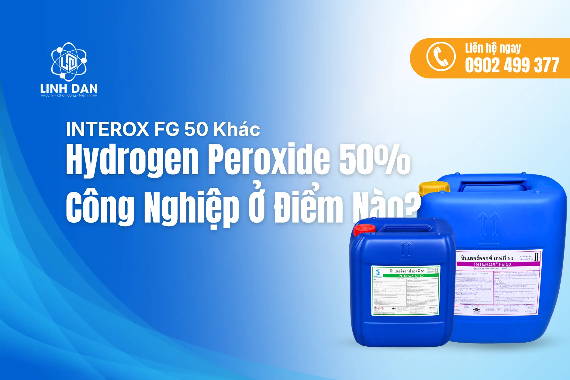 INTEROX FG 50 Và Oxy Già Công Nghiệp: 5 Khác Biệt