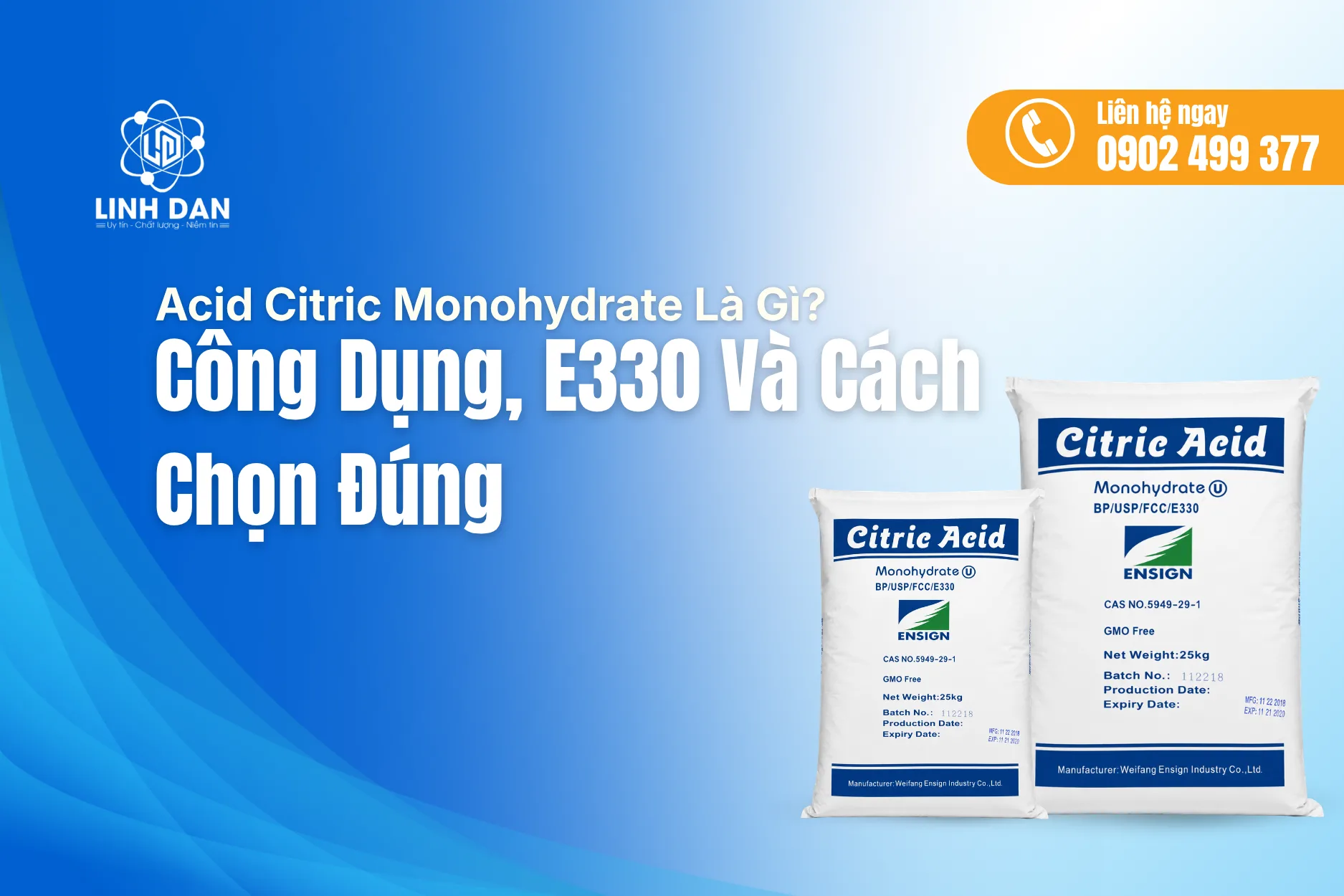 Acid Citric Monohydrate Là Gì 6 Điều Cần Biết Về E330